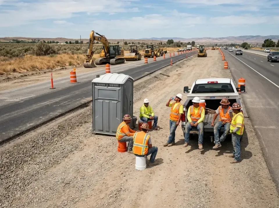 highway-road-construction-crew-007 — frequently asked questions, Porta Potty and Restroom Rentals in Union, OR